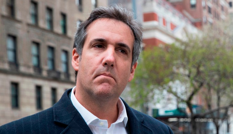 FILE - This April 11, 2018 file photo shows attorney Michael Cohen in New York. President Donald Trump said Sunday, April 15, 2018, that all lawyers are now âdeflated and concernedâ by the FBI raid on his personal attorney Cohenâs home and office.
