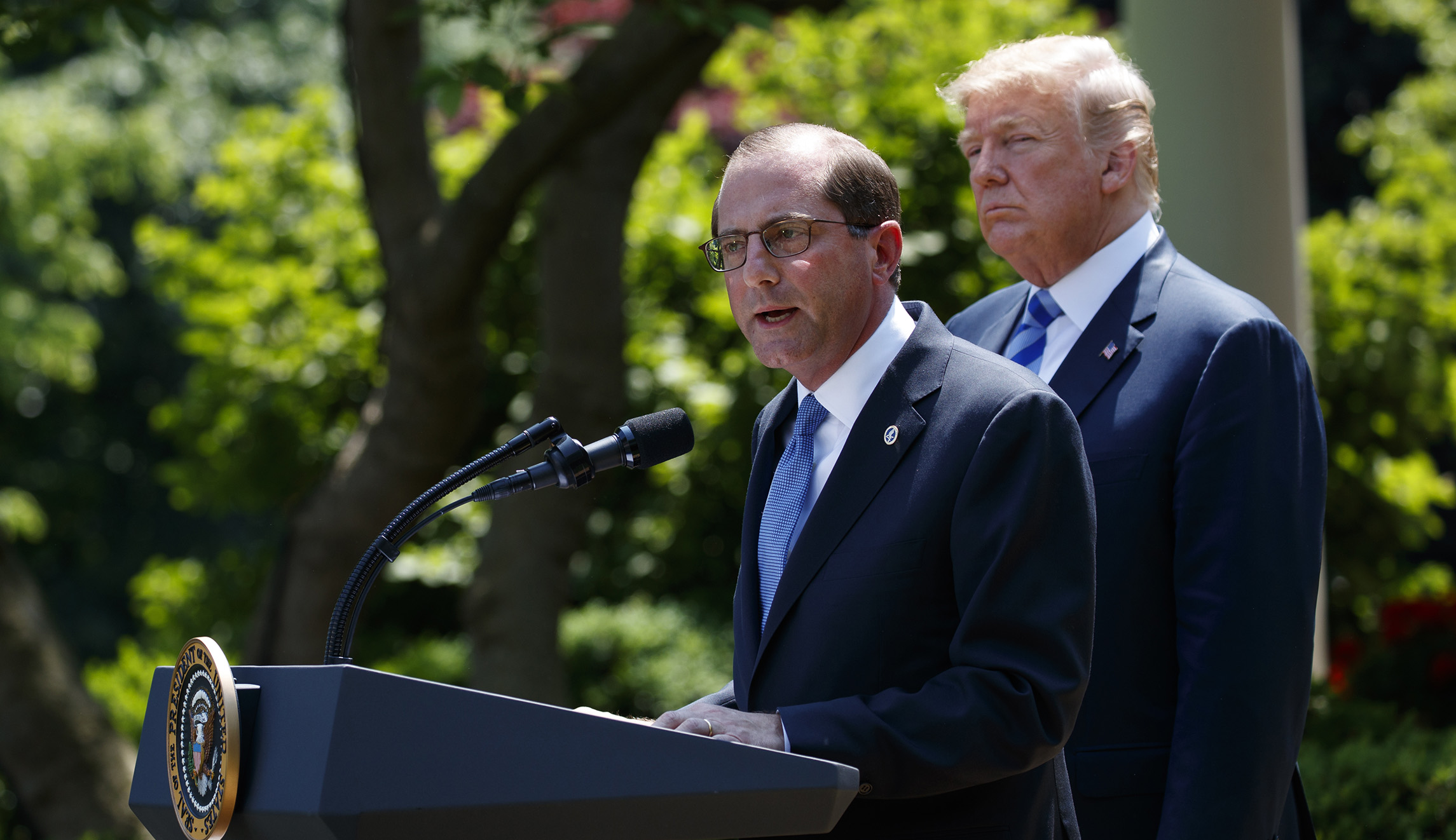 Former pharma exec Alex Azar says public should ‘trust us’ on drug prices