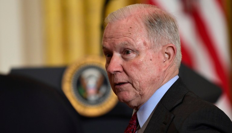 Attorney General Jeff Sessions attends the Prison Reform Summit in the East Room of the White House. 