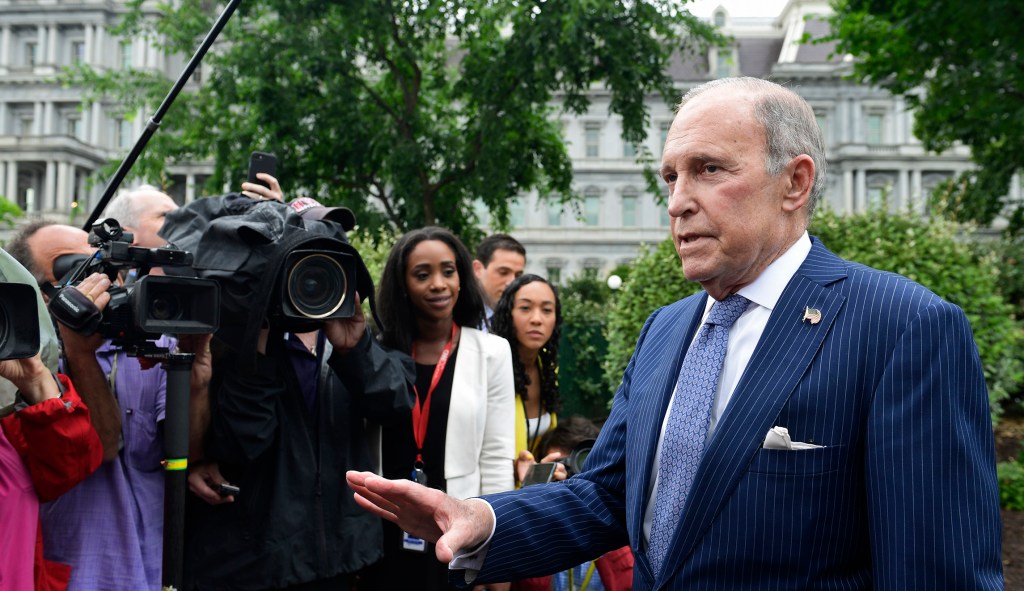 Trump adviser Larry Kudlow says the rising deficit is coming down ‘rapidly’