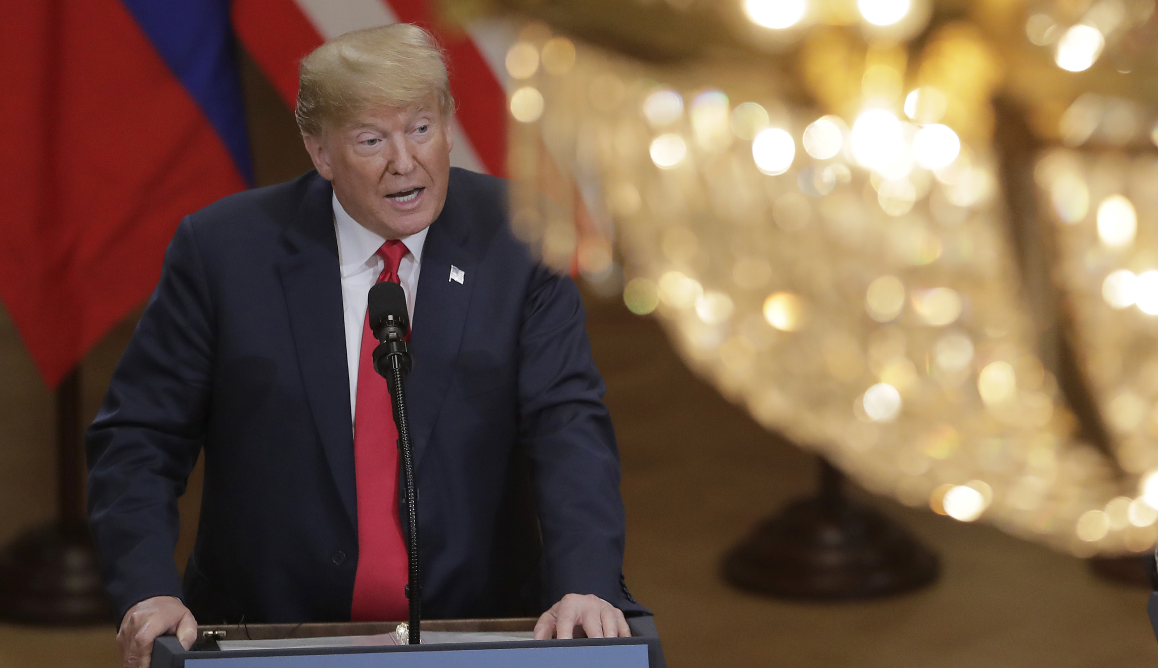 Trump faceplants on easy question about Russian interference