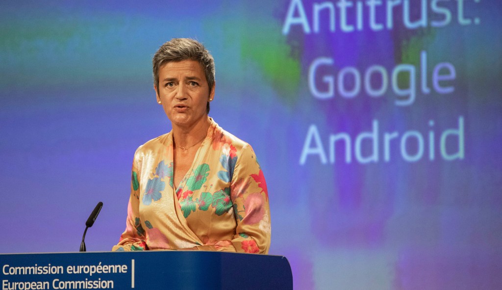 EU fines Google $5 billion for Android OS market dominance