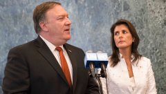 Pompeo blasts Haley, says she quit with work to be done