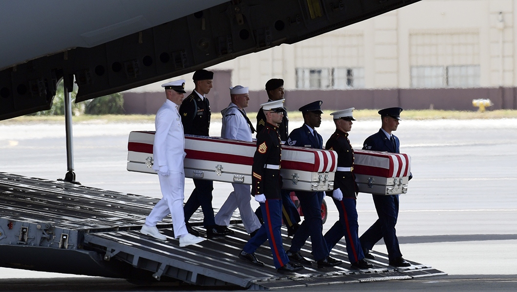 Mike Pence welcomes return of presumed Korean War dead