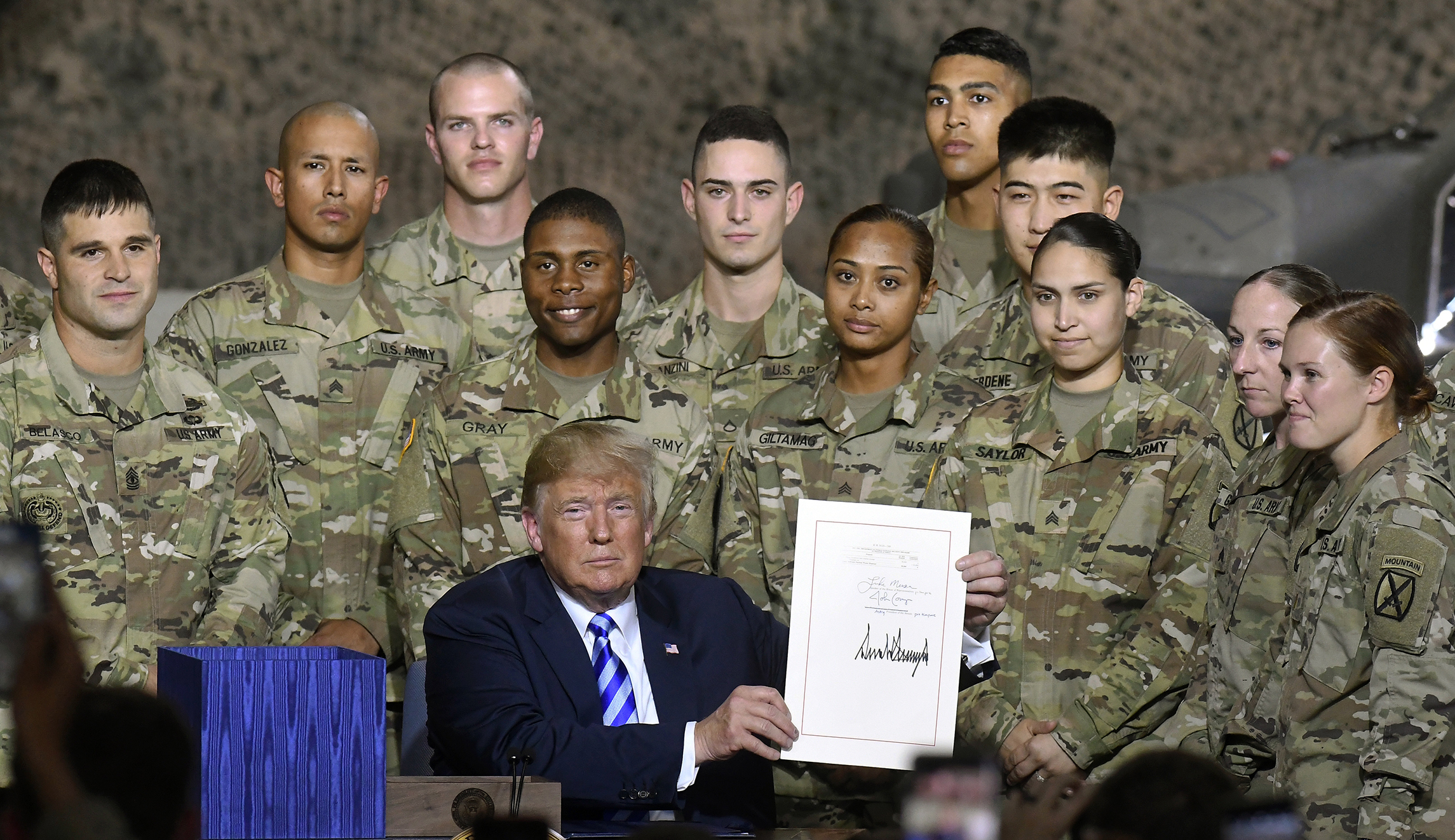 Trump signs $717B defense bill with pay increase for troops