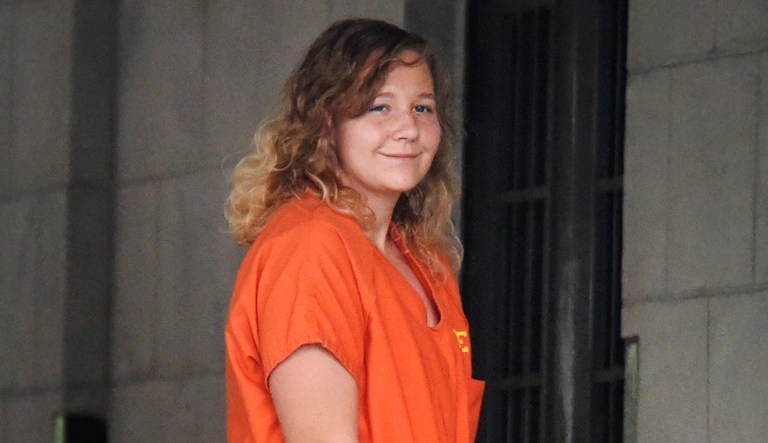 Reality Winner arrives at a courthouse in Augusta, Ga., for her sentencing after she pleaded guilty in June to copying a classified U.S. report and mailing it to an unidentified news organization. 