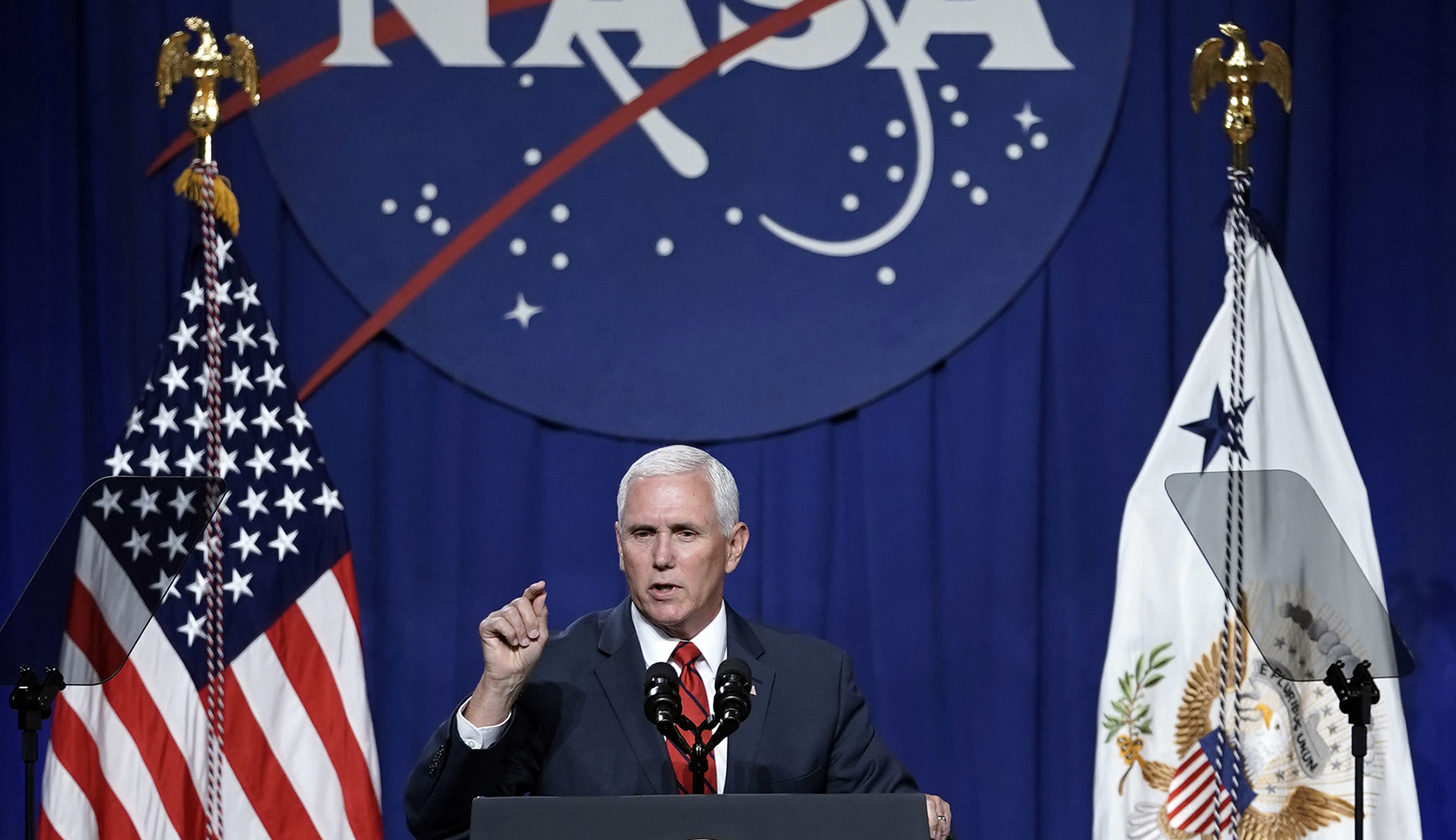 Mike Pence is letting the world know that the United States still owns the moon
