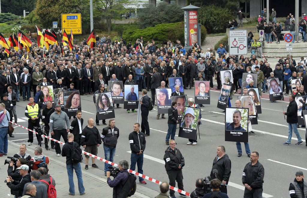 Anti-migrant demonstrations halted by German police