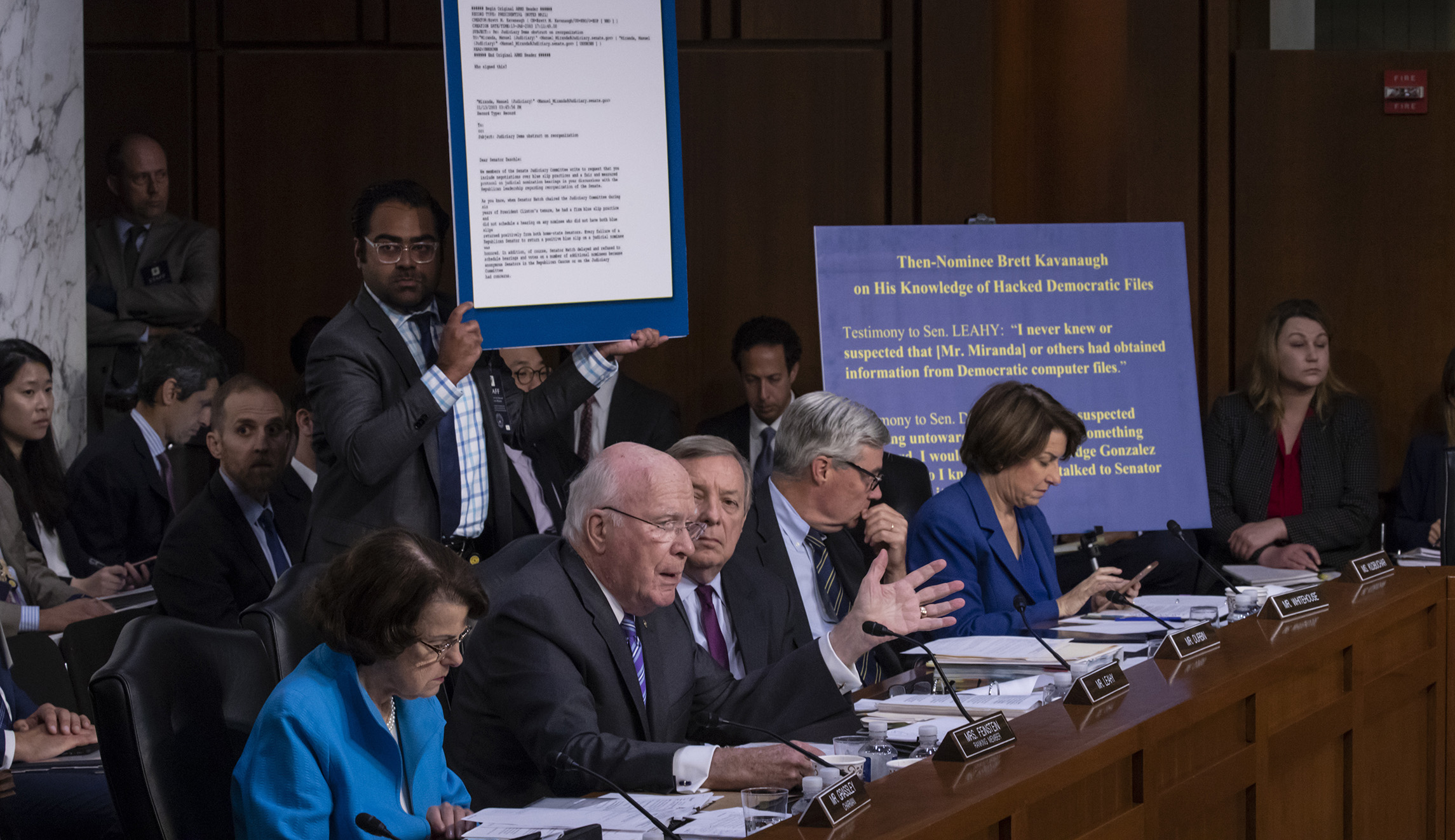 Democrats demand delay in Kavanaugh vote as GOP doubts grow