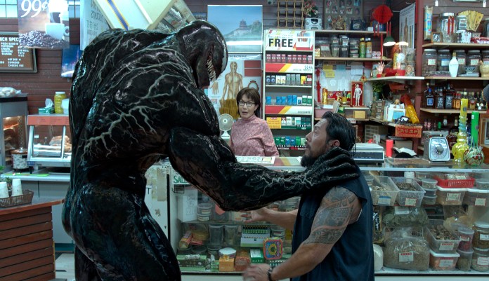 This image released by Sony Pictures shows a scene from "Venom."