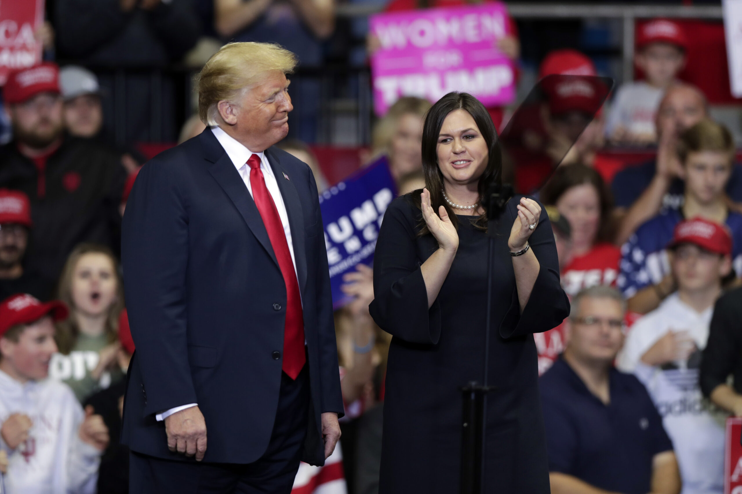 Gov. Sarah Huckabee Sanders endorses Trump ahead of third GOP debate