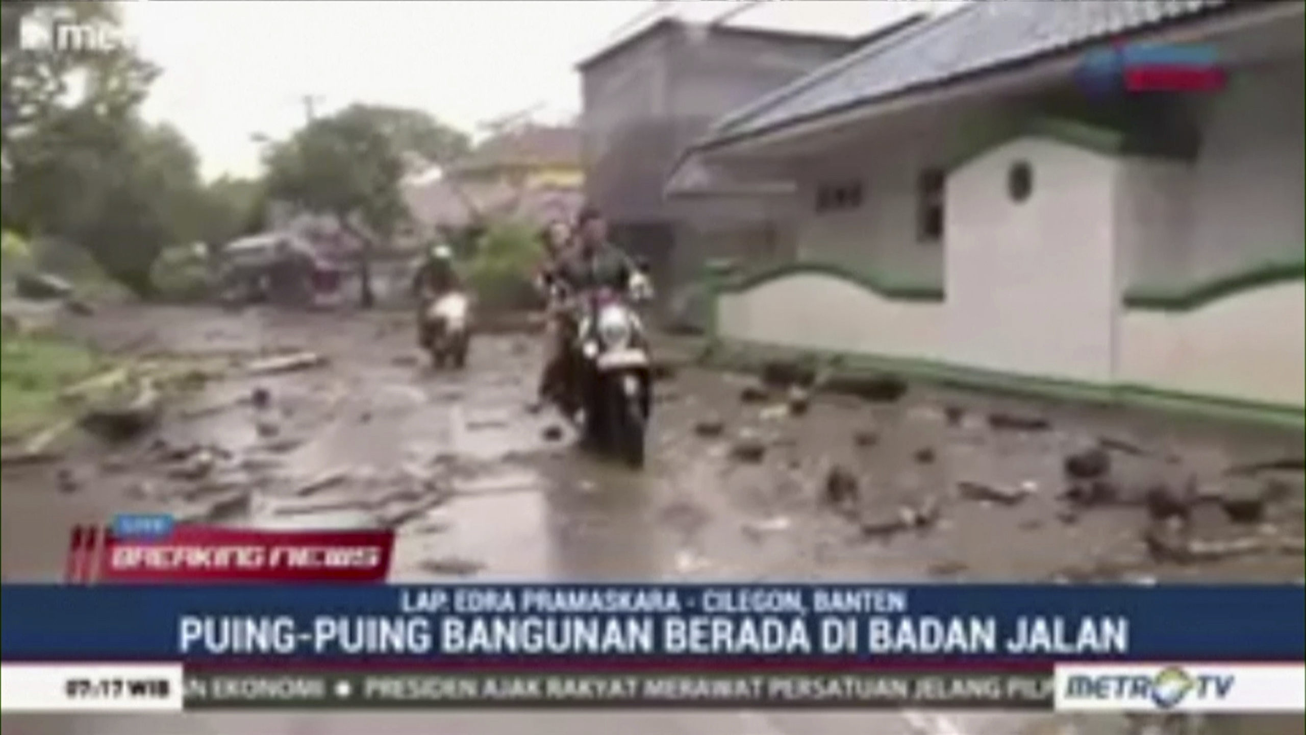 Tsunami triggered by volcano kills at least 43 in Indonesia