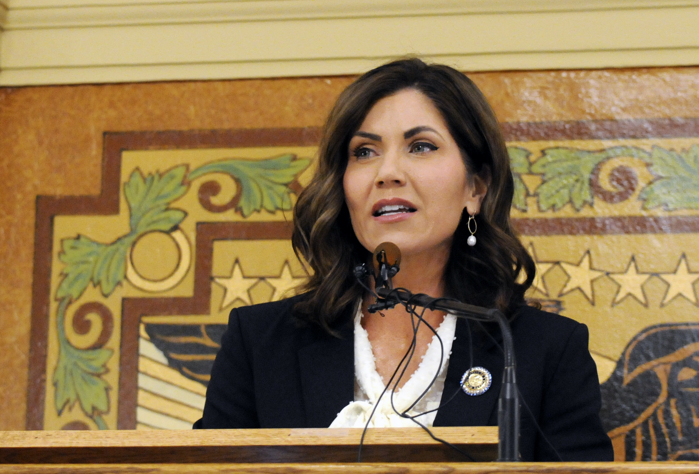 Kristi Noem paints Trump as defender of American founding principles