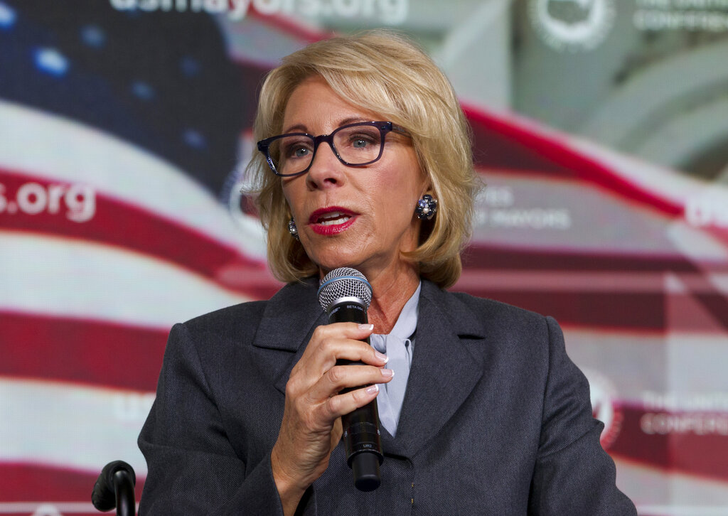 Betsy DeVos alleges ‘gross’ Biden harassment and face-touching