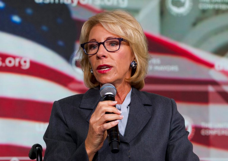 Betsy DeVos alleges ‘gross’ Biden harassment and face-touching