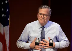 Jeb Bush says he is ‘praising, not endorsing’ DeSantis for 2024 election