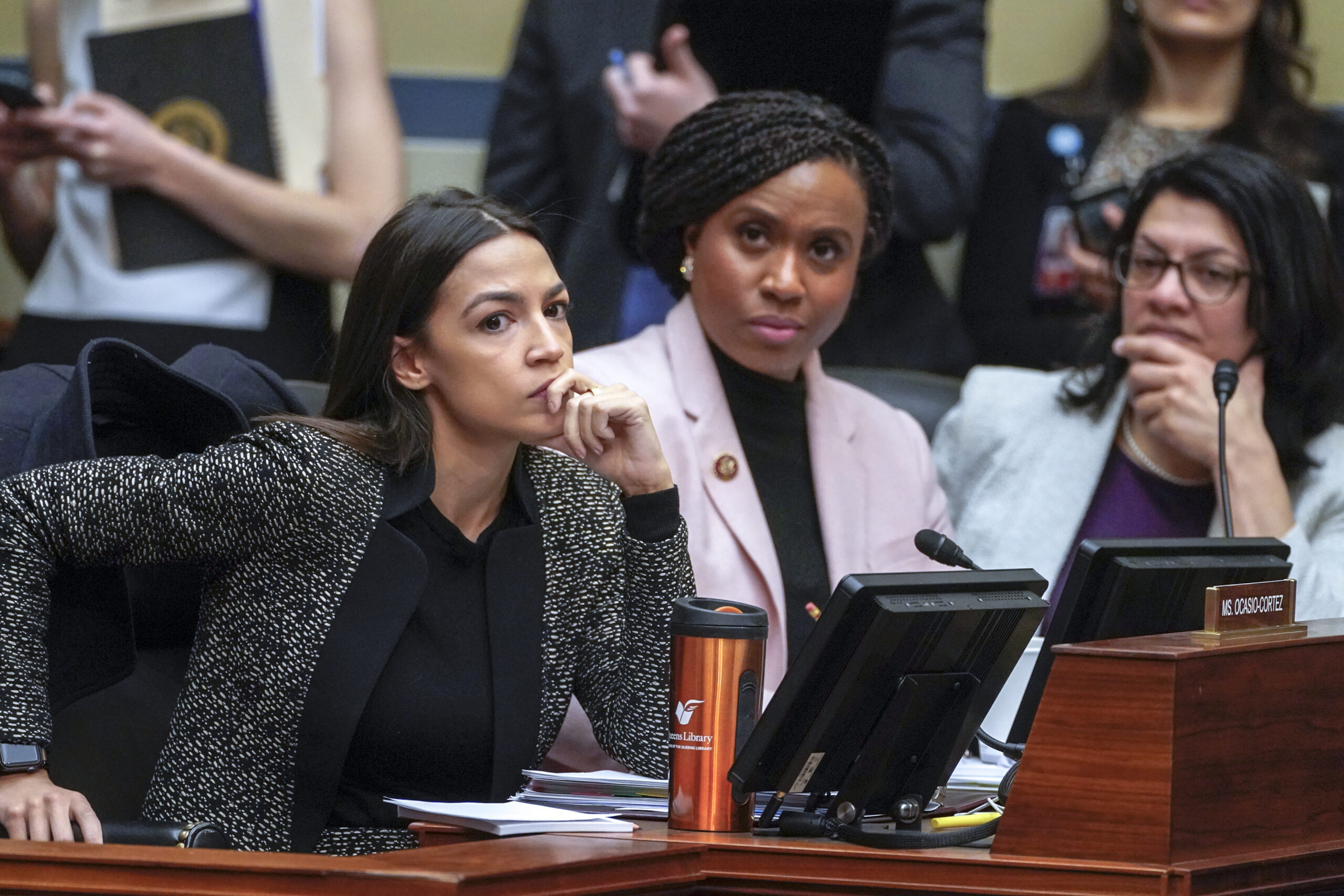 Alexandria Ocasio-Cortez, Ayanna Pressley, Rashida Tlaib