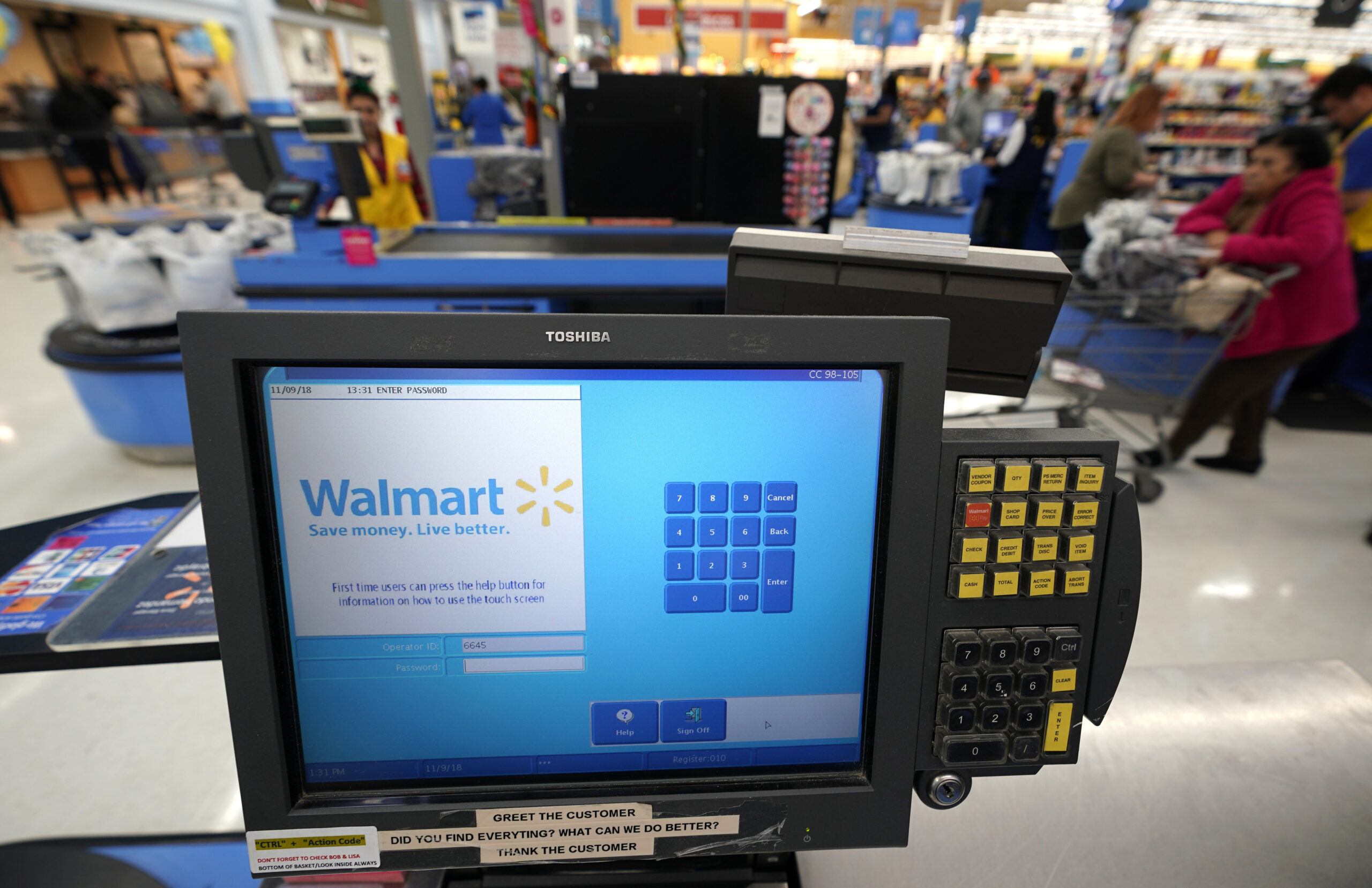 Woman charged with not scanning all items at Walmart self-checkout