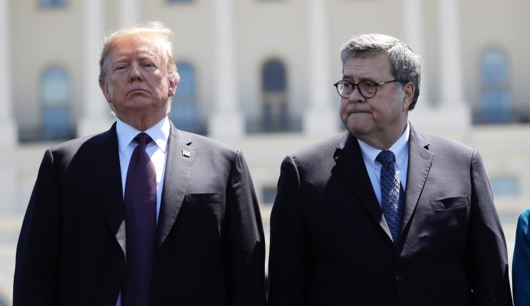 Trump congratulates Barr for ‘taking charge’ of Roger Stone case