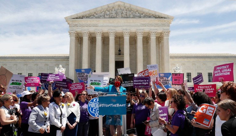 Why are ADL, the NEA, and the Hispanic Federation pressuring the Supreme Court to strike down abortion safety regulations?