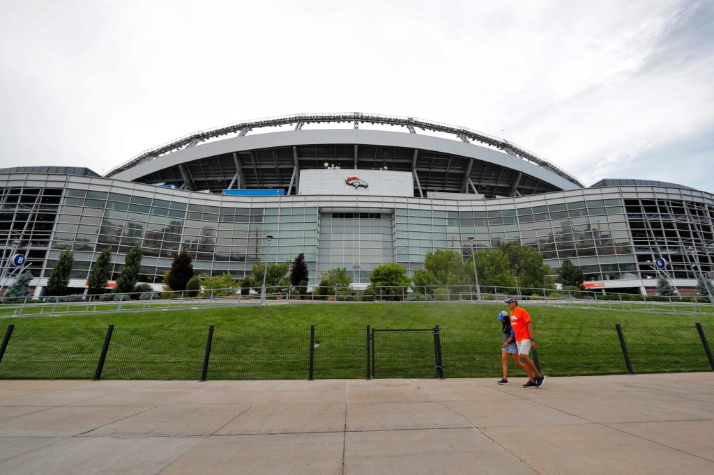 Fire at Broncos stadium causes massive smoke plume
