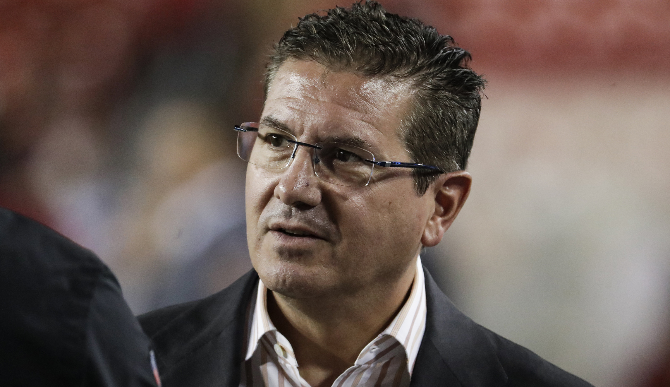 Washington-area football team owner Dan Snyder is seen.