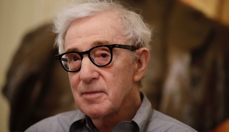 In this Tuesday, July 2, 2019 file photo, director Woody Allen attends a press conference at La Scala opera house, in Milan, Italy.