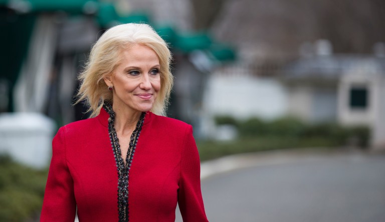 ‘WOKE is a JOKE’: Kellyanne Conway questions why Democrats have ‘old white guys’ leading polls