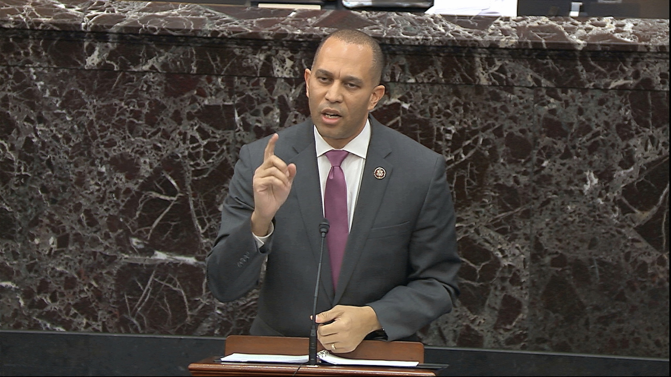 Rep. Hakeem Jeffries brilliantly sums up the case against Trump