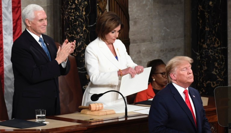 Trump: Pelosi ‘broke the law’ by ripping up State of the Union speech