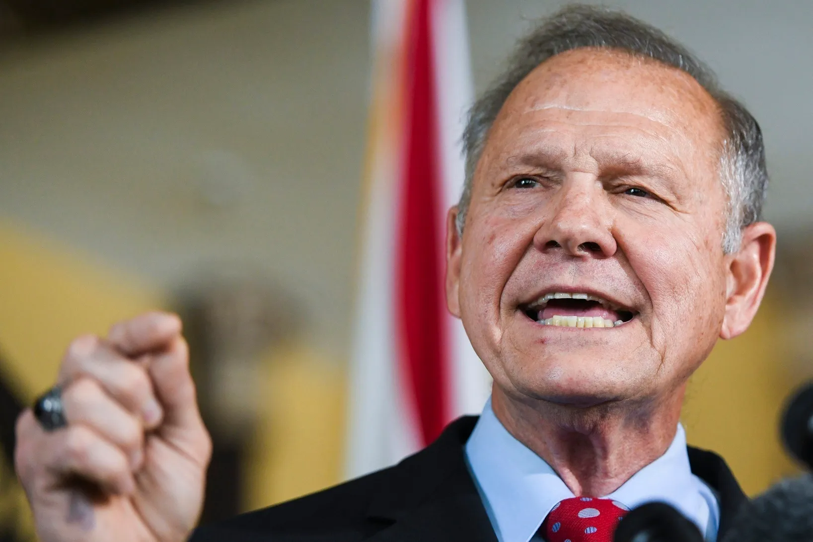 Judge dismisses Roy Moore’s defamation suit against Sacha Baron Cohen