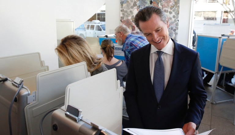 Voters in 15 California counties issued provisional ballots as precincts struggle to access voter database