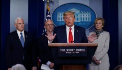 Trump management of coronavirus crisis approval rating jumps