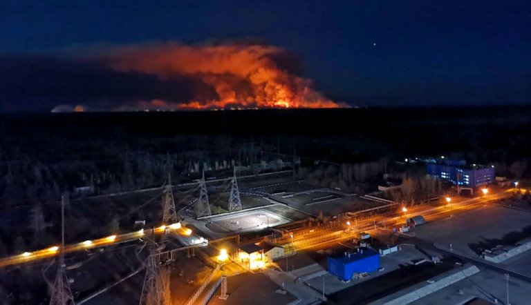 Russian attack blamed for fire near Ukrainian facility with experimental nuclear reactor
