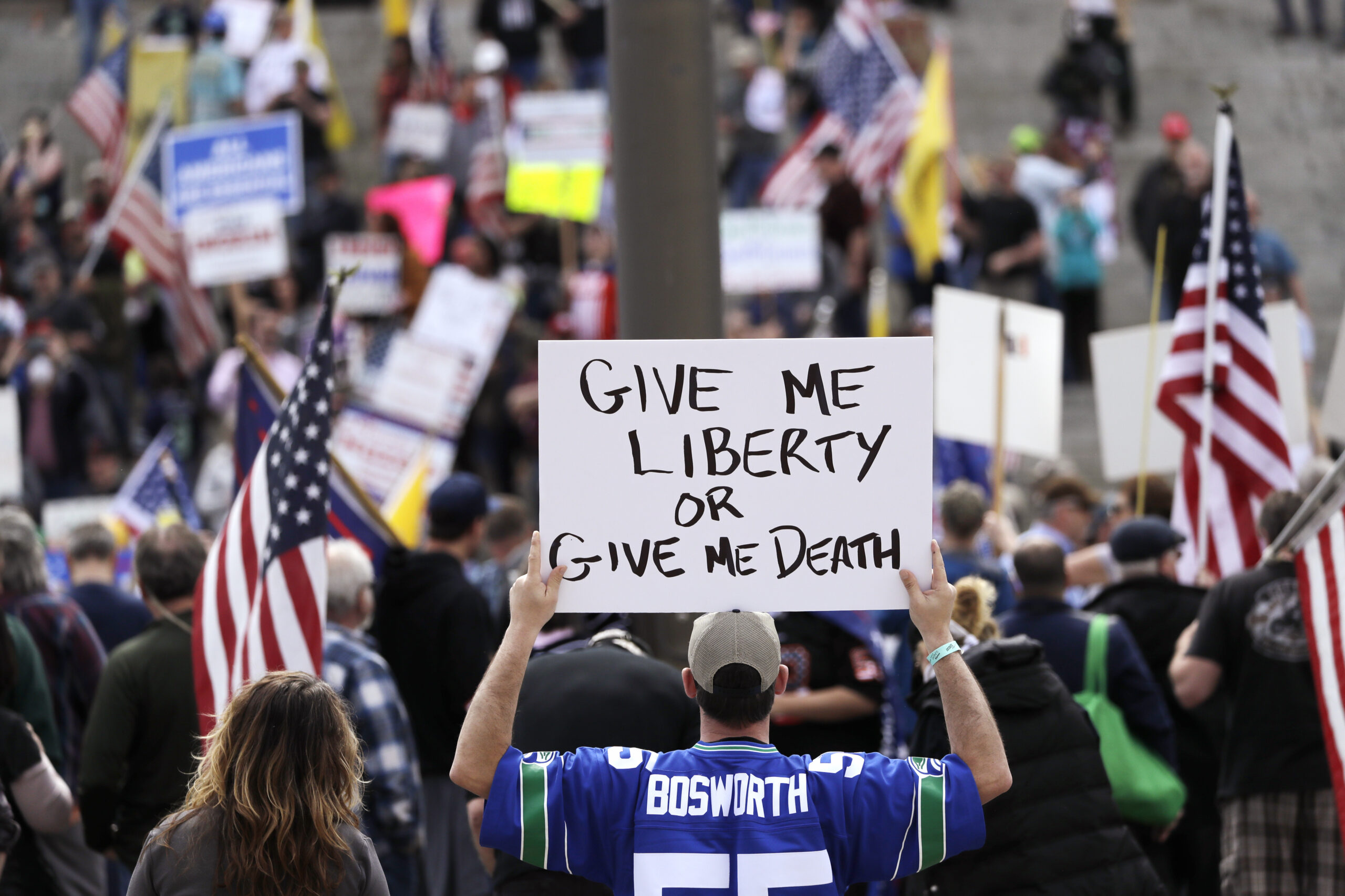 Washington Post reporter says Trump stands in solidarity with quarantine protestors because they are his people, just like neo-Nazis