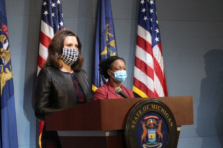 'Not a political statement': Gretchen Whitmer urges Trump to implement nationwide mask mandate as Biden eyes her for VP
