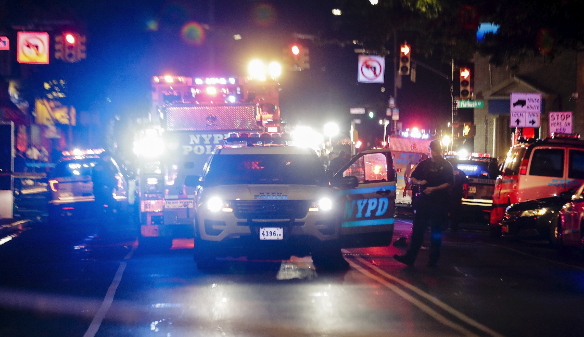 Three New York City police officers hospitalized after being targeted by man with knife