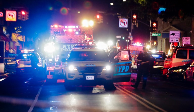 Three New York City police officers hospitalized after being targeted by man with knife