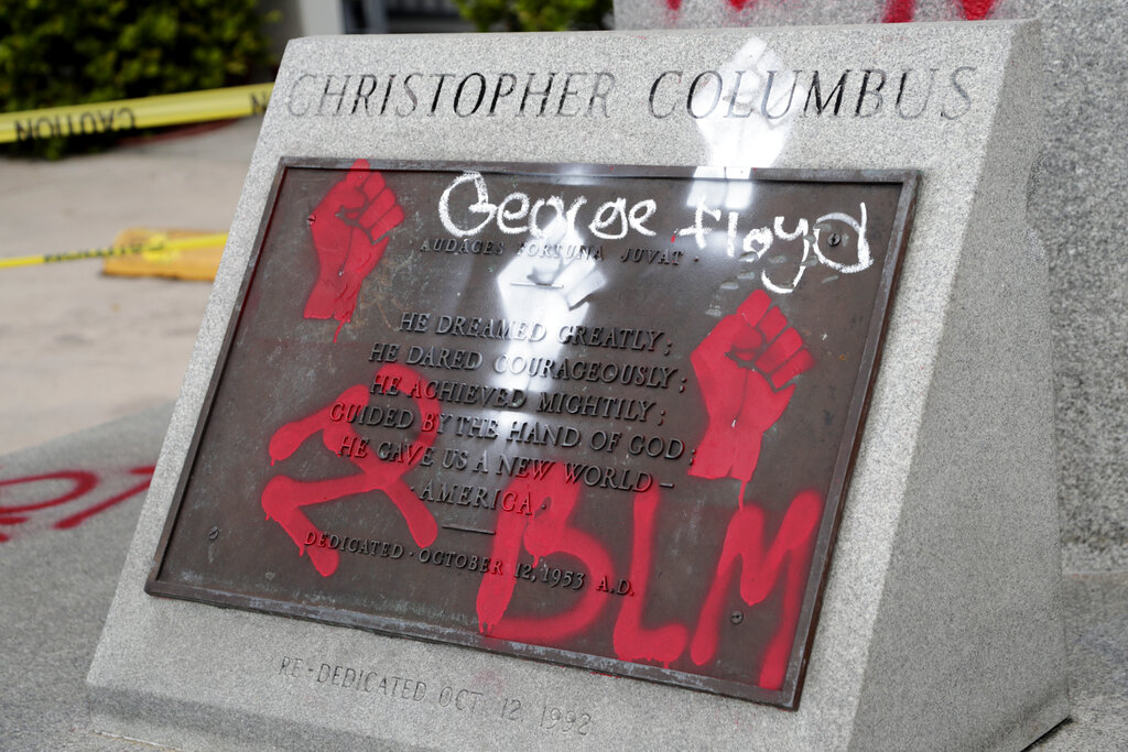 New York doctor facing charges for allegedly taking Christopher Columbus statue from elderly neighbor