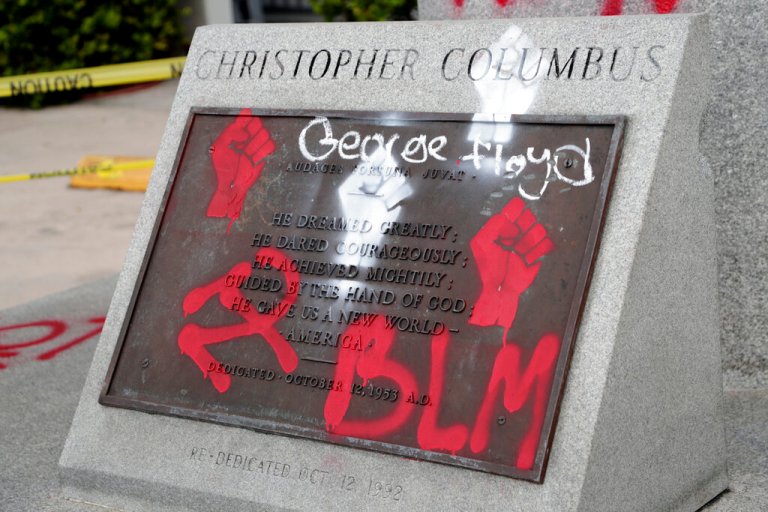 New York doctor facing charges for allegedly taking Christopher Columbus statue from elderly neighbor