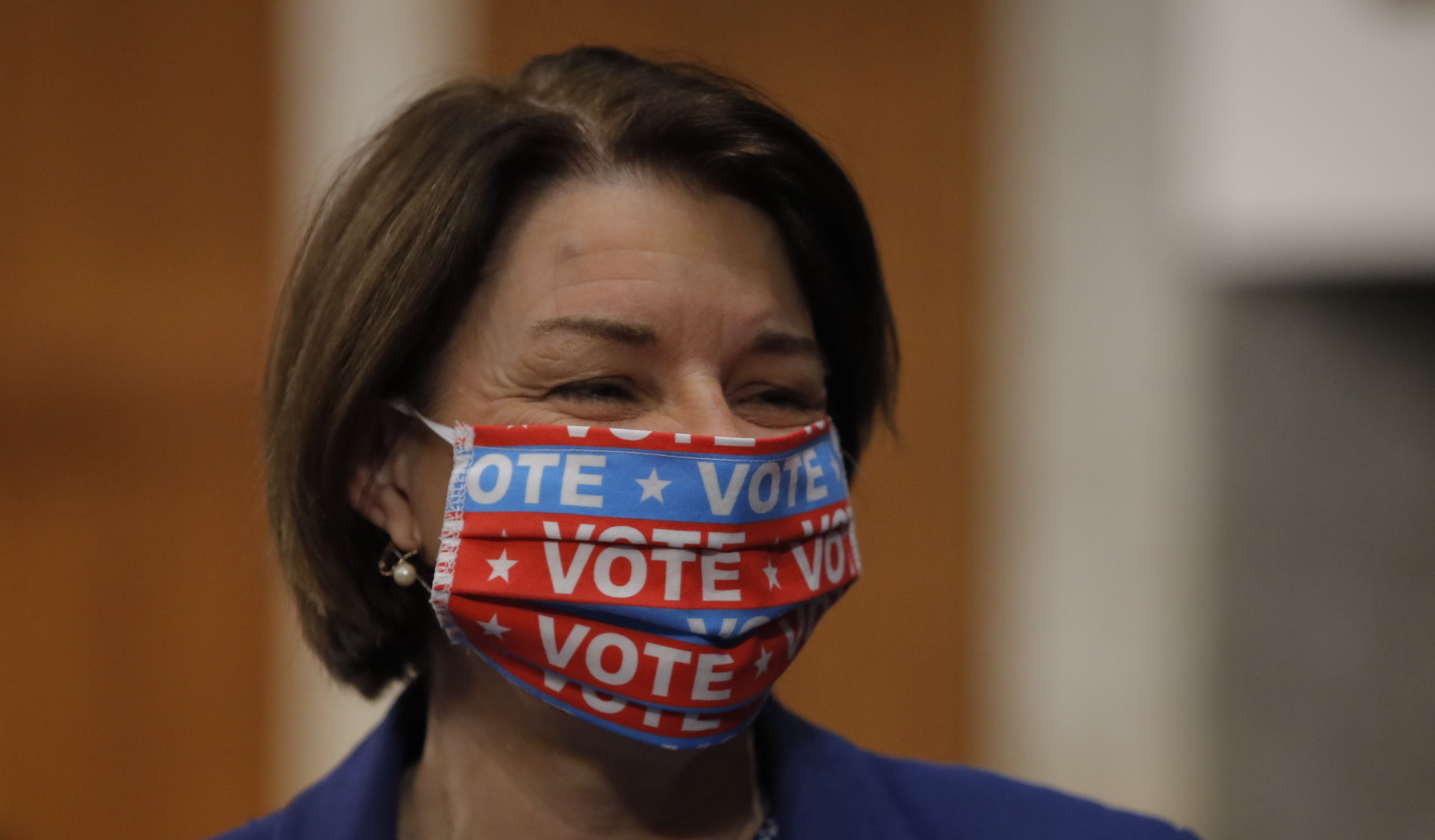 ‘Unity isn’t about settling’: Amy Klobuchar, senator and prosecutor, presses the centrist case for Joe Biden