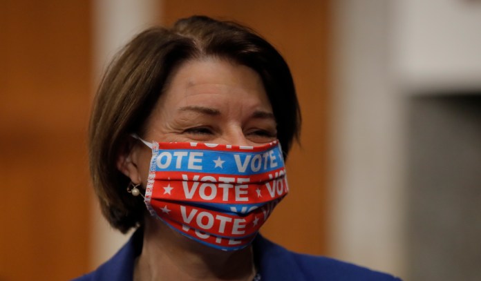 ‘Unity isn’t about settling’: Amy Klobuchar, senator and prosecutor, presses the centrist case for Joe Biden