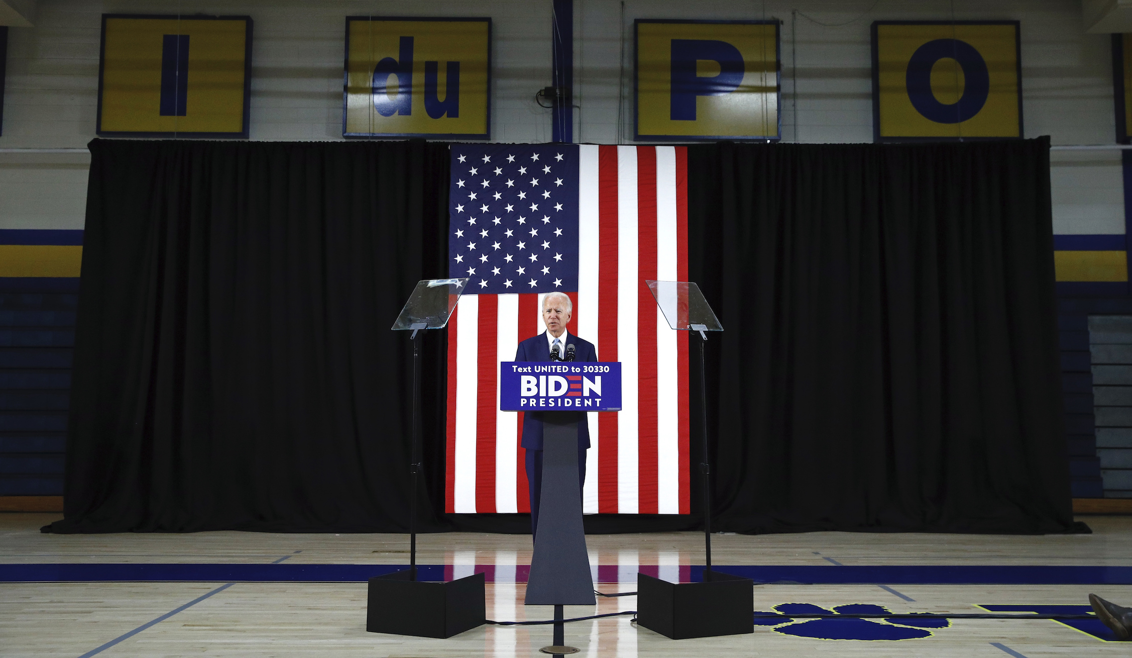 National poll puts Trump 12 points behind Biden