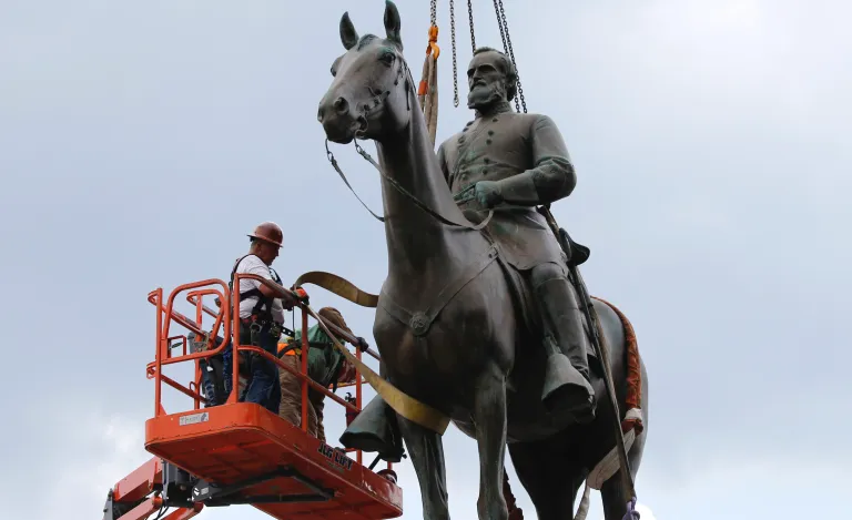 Virginia Military Institute begins process of moving Stonewall Jackson statue to museum