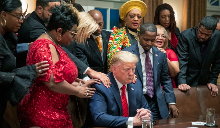 Trump sees his chance to win over black men’s votes