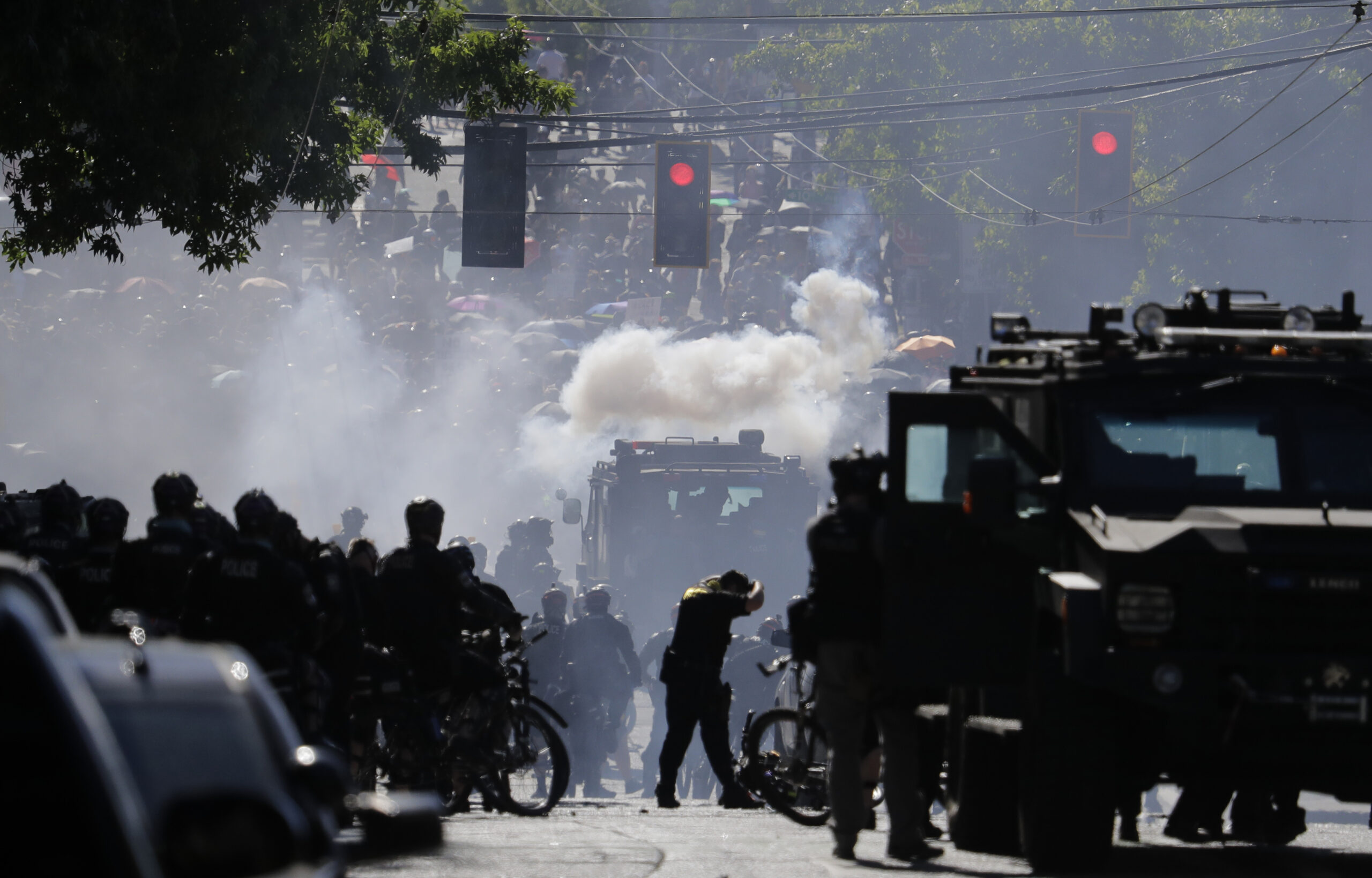 Seattle police say Saturday protest led to rioting, injuries, arrests