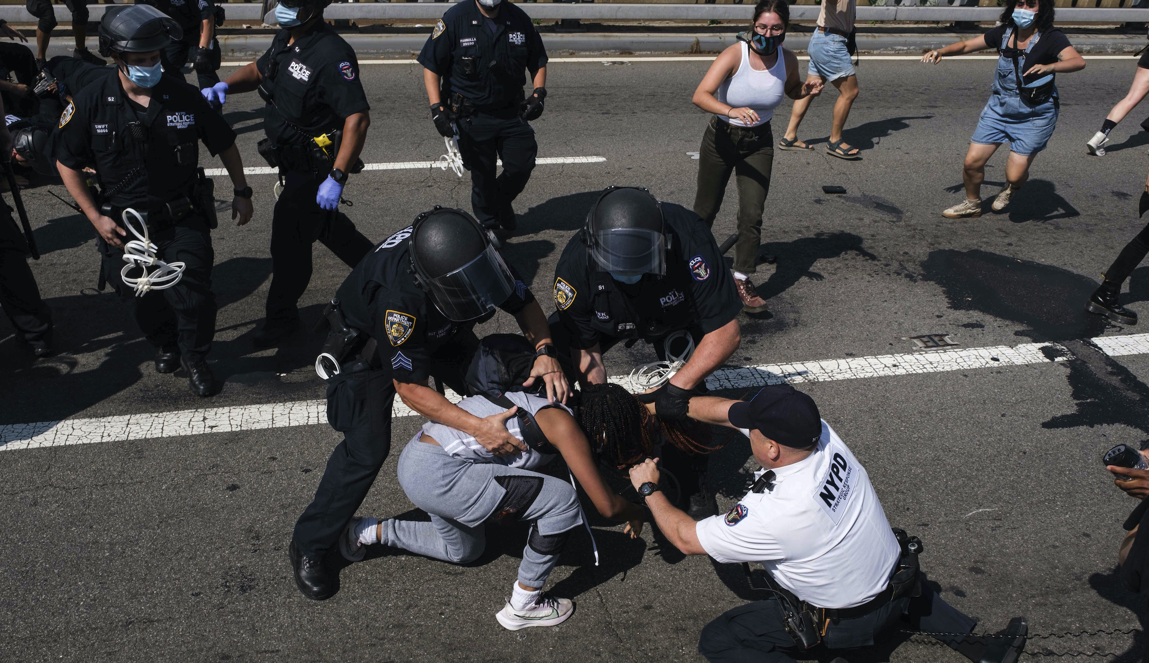 NYPD criticized after using plainclothes officers and unmarked vans to arrest protester