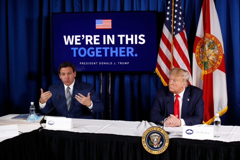 Trump attacks DeSantis in series of social media posts