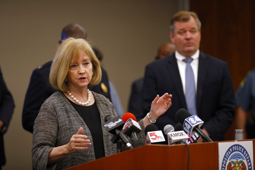 St. Louis mayor temporarily moves out of home targeted by protesters
