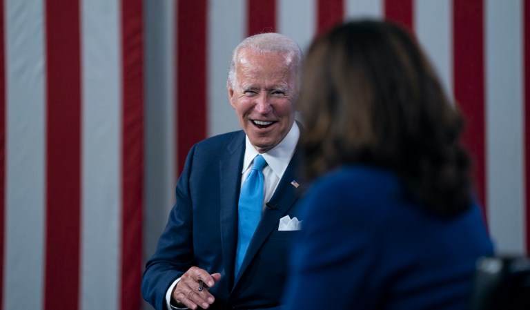 Biden touts Harris intelligence credentials as she warns of election foreign interference